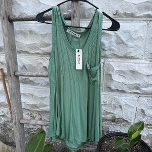 Green tank top